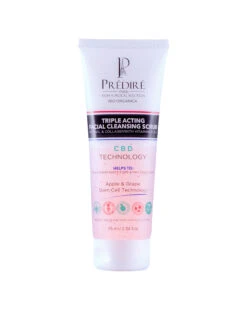 Predire Paris 2.53oz Triple Acting Facial Cleansing Scrub Infused With CBD Oil Women Skincare Treatments