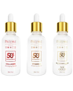 Predire Paris 3oz Hyaluronic & Radiance Skin Infusion Serum Set Women Skincare Treatments