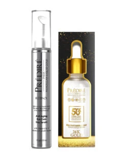 Predire Paris 50X Multivitamin A, C, & E Stem Cell Age Defying 24K Gold & Intensive Rapid Renewal Eye Serum Set Women Skincare Treatments