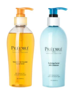 Predire Paris 8.45oz Purifying Milk Cleanser & Boosting Facial Toner Set Women Skincare Sets