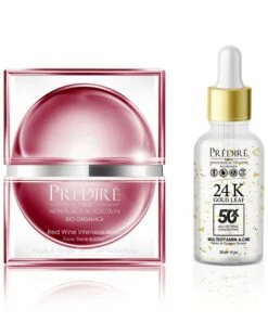 Predire Paris 2.7oz Red Wine & 24K Gold Age Defying Set Women Skincare Sets
